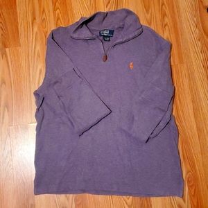 Mens Polo Ralph Lauren quarterzip pullover.